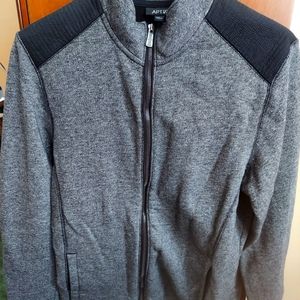 Mens Apt 9 medium charcoal gray full zip up jacket